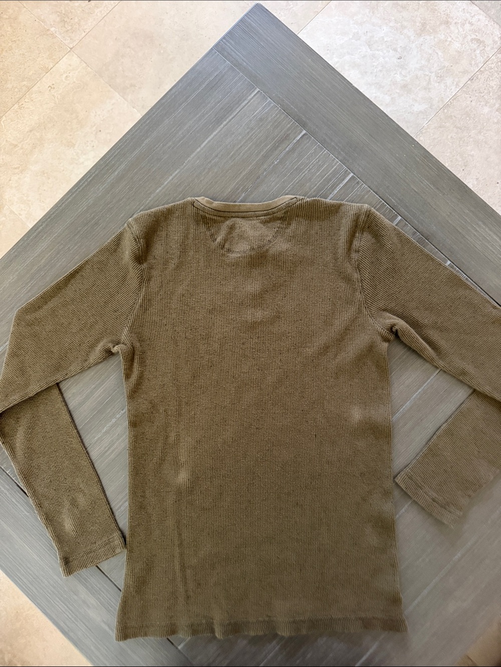 Tucker + Tate Olive Long-Sleeve Henley with Button Placket - Picture 3 of 5
